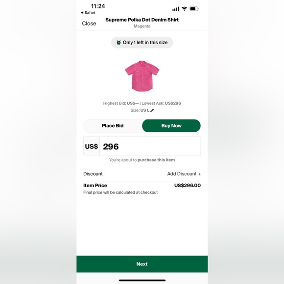 Supreme Polka Dot Denim Shirt - Picture 5 of 5